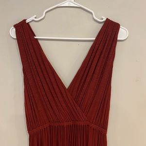 Banana Republic rust maxi dress